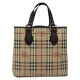 Burberry Nova Check Beige Canvas Tote Bag ( )