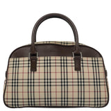 Burberry Nova Check Beige Canvas Handbag ( )