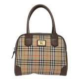 Burberry Nova Check Beige Canvas Handbag ( )