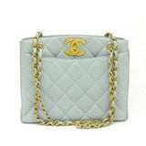 Chanel Quilted Lambskin Leather Tote Bag