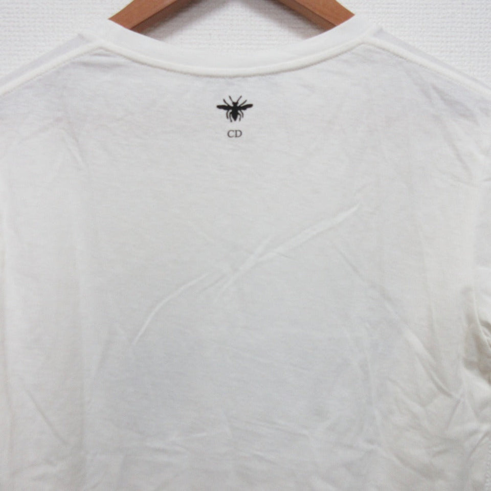 Christian Dior Logo Bird Print Cotton T-shirt