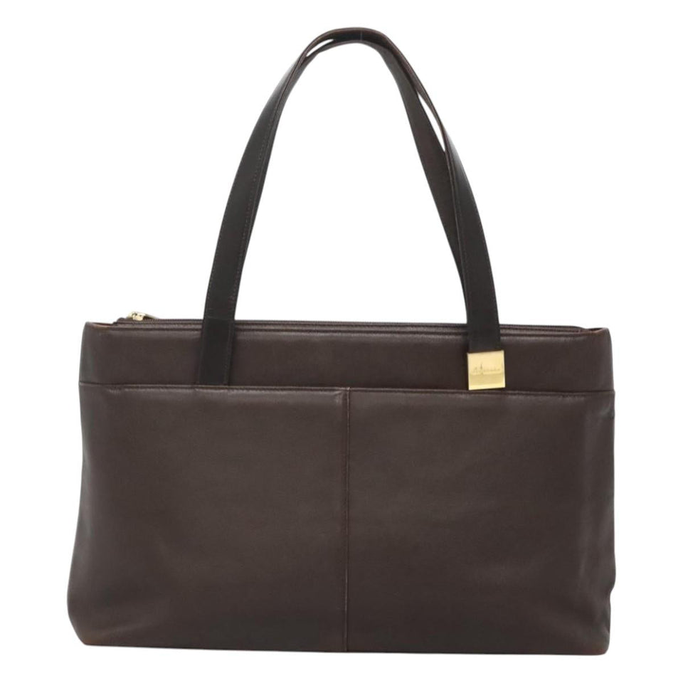 Burberry Nova Check Brown Leather Tote Bag ( )