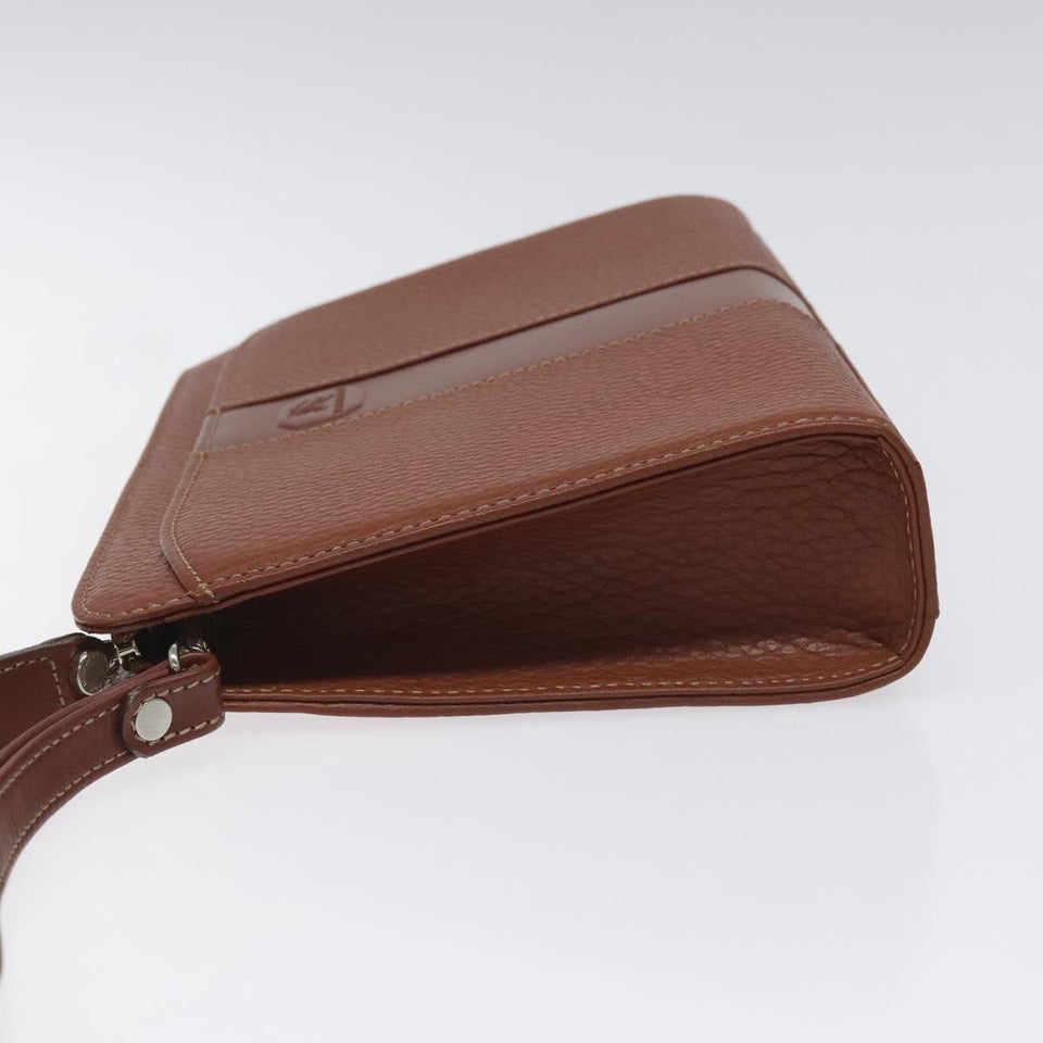 Burberry Brown Leather Clutch Bag ( )