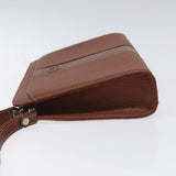 Burberry Brown Leather Clutch Bag ( )