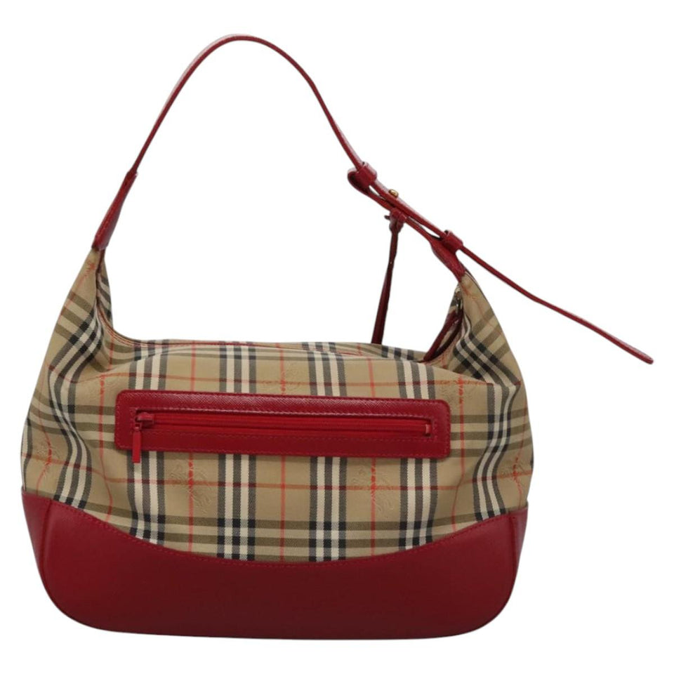 Burberry Nova Check Beige Canvas Shoulder Bag ( )