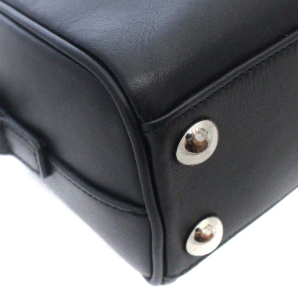 Saint Laurent- Paris Chain Shoulder Bag Baby Duffle Black White Leather
