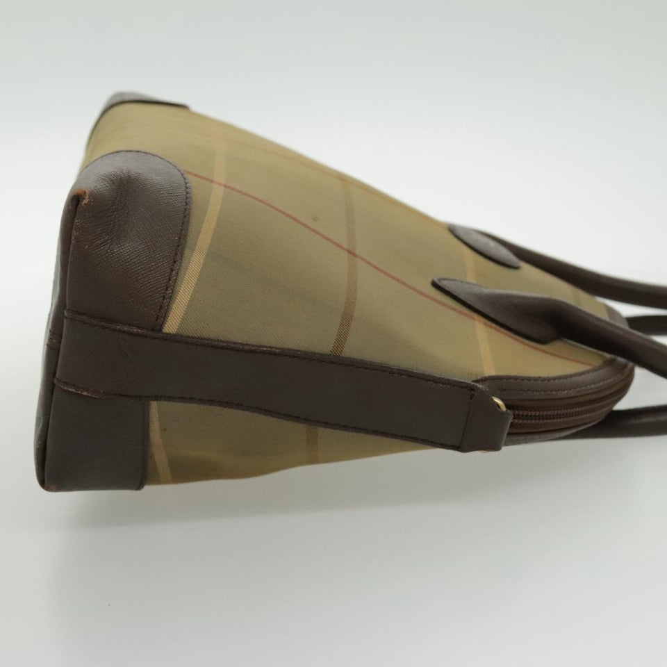 Burberry Nova Check Brown Canvas Handbag ( )