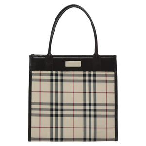 Burberry Nova Check Beige Canvas Handbag ( )