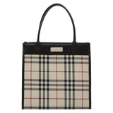 Burberry Nova Check Beige Canvas Handbag ( )