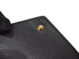 Louis Vuitton Portefeuille Victorine M80968 Folding wallet Monogram Implant leather Black x Beige