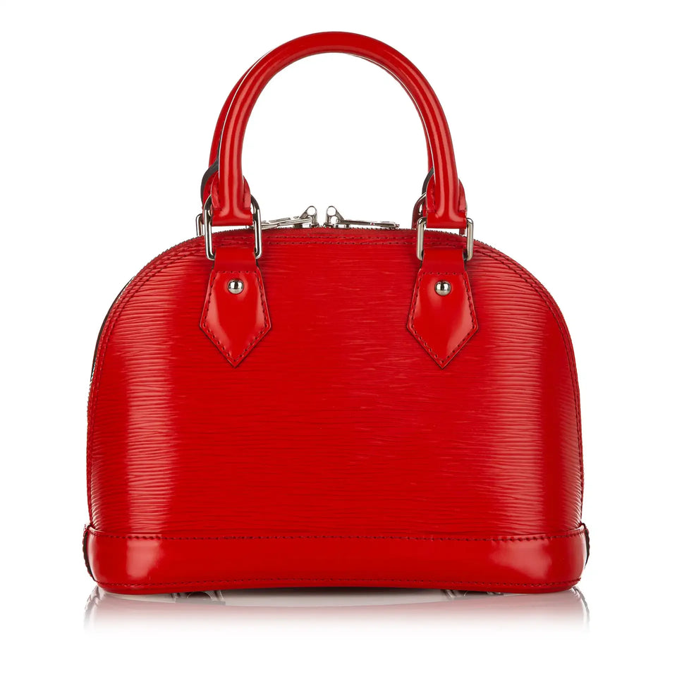Louis Vuitton Alma BB Red Epi Handbag