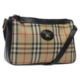 Burberry Nova Check Beige Canvas Shoulder Bag ( )
