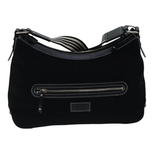 Burberry Blue Label Black Canvas Shoulder Bag ( )