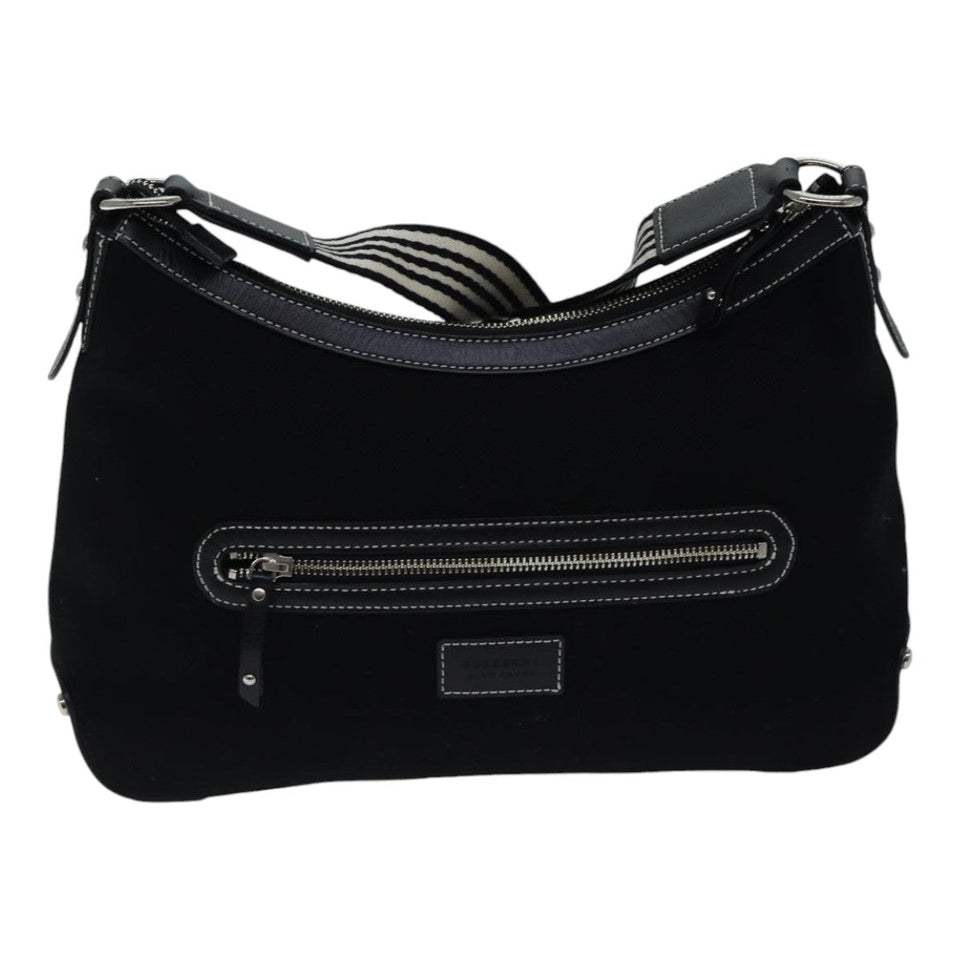Burberry Blue Label Black Canvas Shoulder Bag ( )