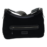 Burberry Blue Label Black Canvas Shoulder Bag ( )