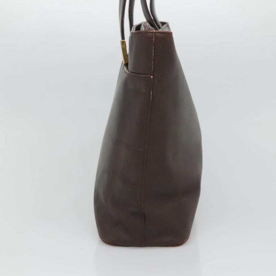Burberry Nova Check Brown Leather Tote Bag ( )