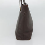 Burberry Nova Check Brown Leather Tote Bag ( )