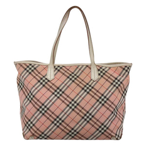 Burberry Nova Check Pink Nylon Tote Bag ( )