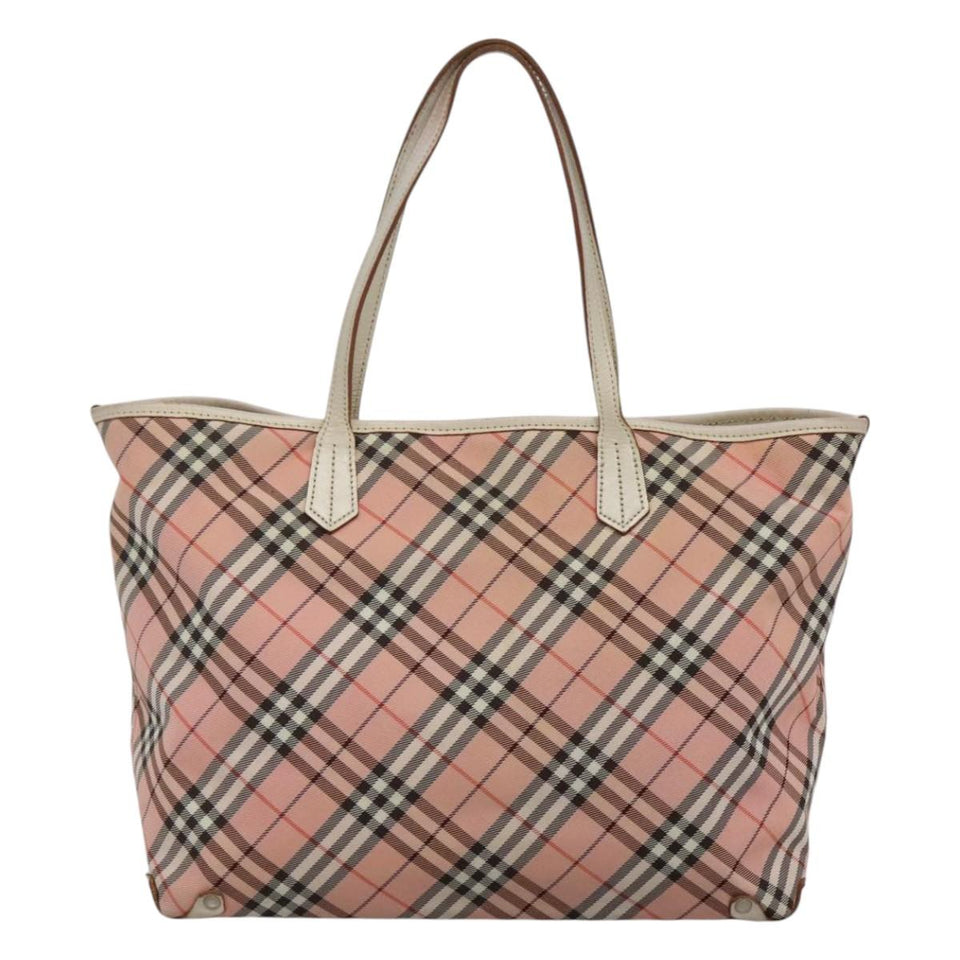 Burberry Nova Check Pink Nylon Tote Bag ( )