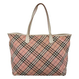 Burberry Nova Check Pink Nylon Tote Bag ( )
