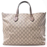 Gucci Supreme Courrier 2Way Tiger Patch Tote- Beige PVC
