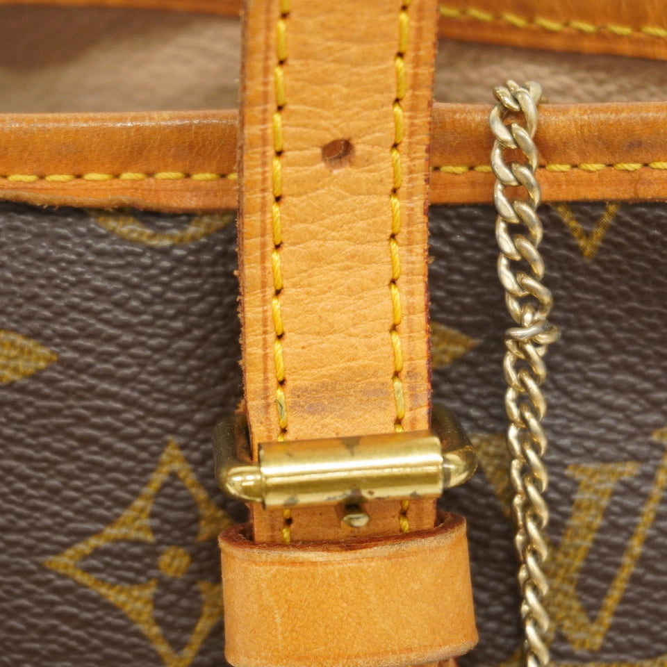 Louis Vuitton  Monogram Petite Bucket Tote Bag