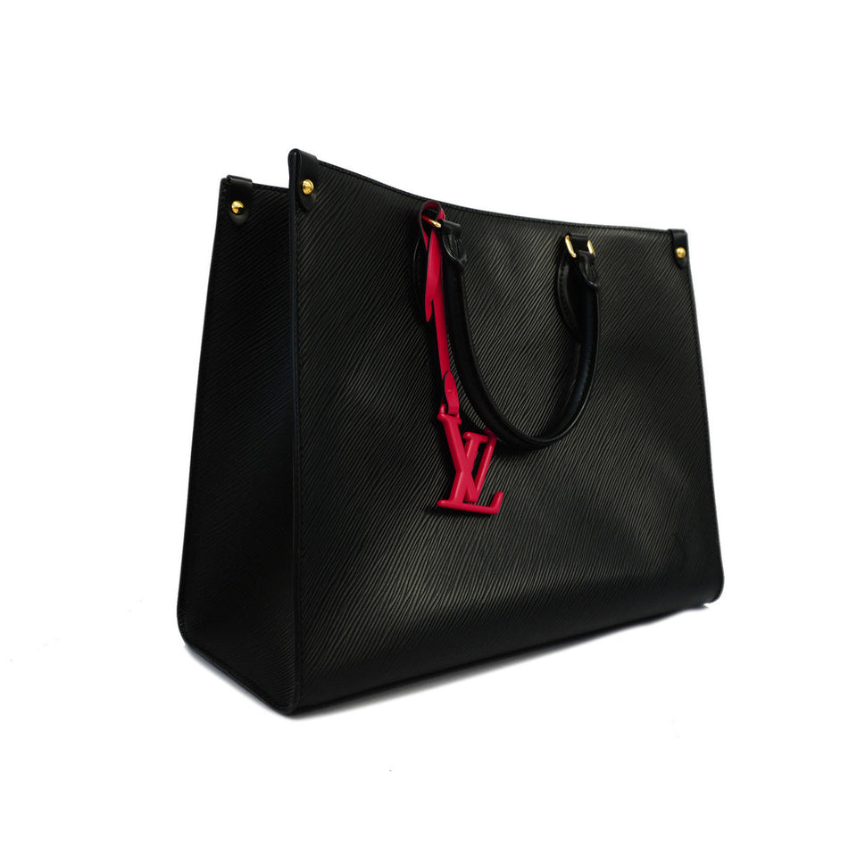 Louis Vuitton 2Way Epi On The Go MM Noir Handbag