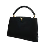 Louis Vuitton Handbag Taurillon Capucines MM Black