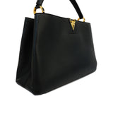 Louis Vuitton Handbag Taurillon Capucines MM Black