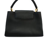 Louis Vuitton Handbag Taurillon Capucines MM Black