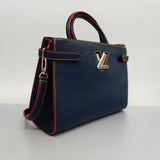 Louis Vuitton 2Way Shoulder Bag Epi Twist Tote Andigo Blue