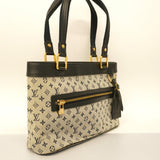 Louis Vuitton Handbag Monogram Mini Lucille PM Blue