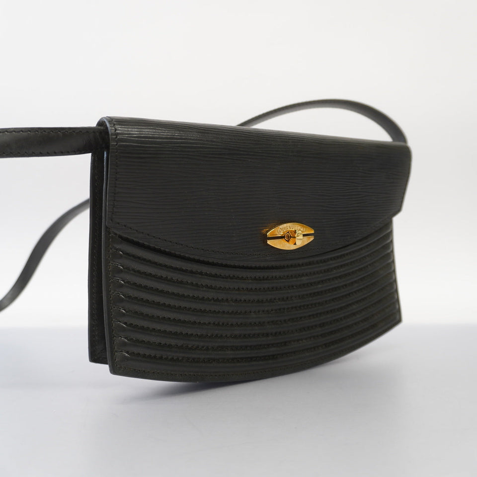 Louis Vuitton Shoulder Bag Epi Purbourg Noir