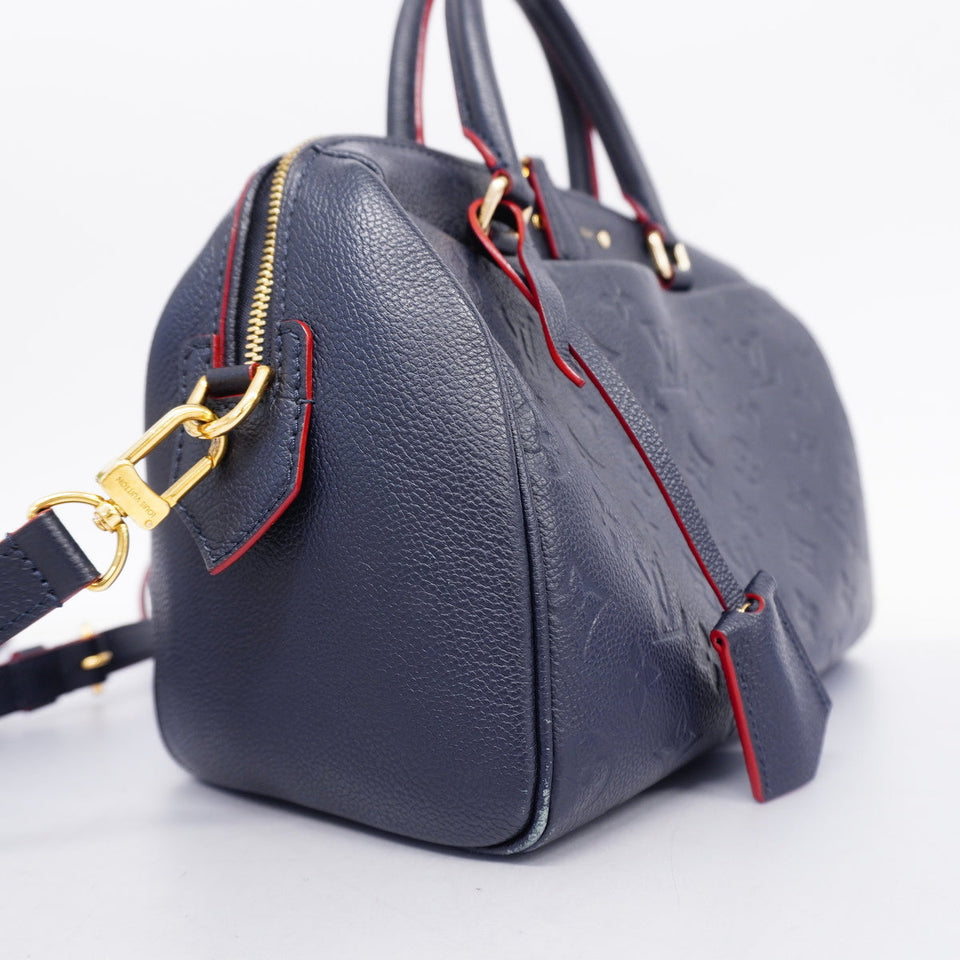 Louis Vuitton Implant Speedy Bandouliere 25 Marine Rouge Shoulder Bag