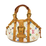Louis Vuitton Handbag Monogram Multicolor Theda PM White
