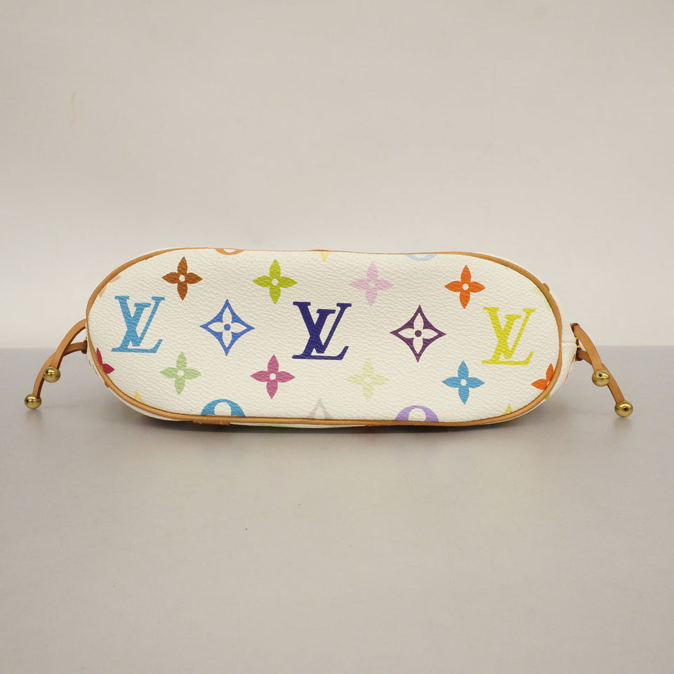 Louis Vuitton Handbag Monogram Multicolor Theda PM White