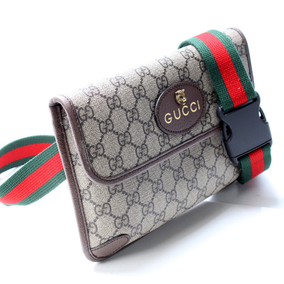 Gucci 493930 GG Supreme Neo Web Belt Bag