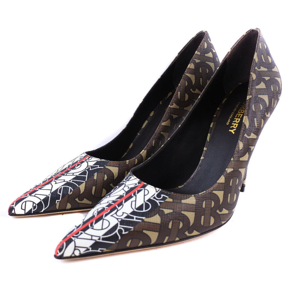 Burberry pumps 8018752 1003 PVC , Calfskin Brown Monogram Women 36