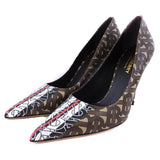 Burberry pumps 8018752 1003 PVC , Calfskin Brown Monogram Women 36