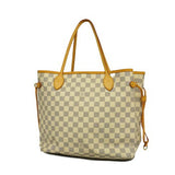 Louis Vuitton Damier Azur Neverfull MM  Tote Bag