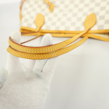 Louis Vuitton Damier Azur Neverfull MM  Tote Bag