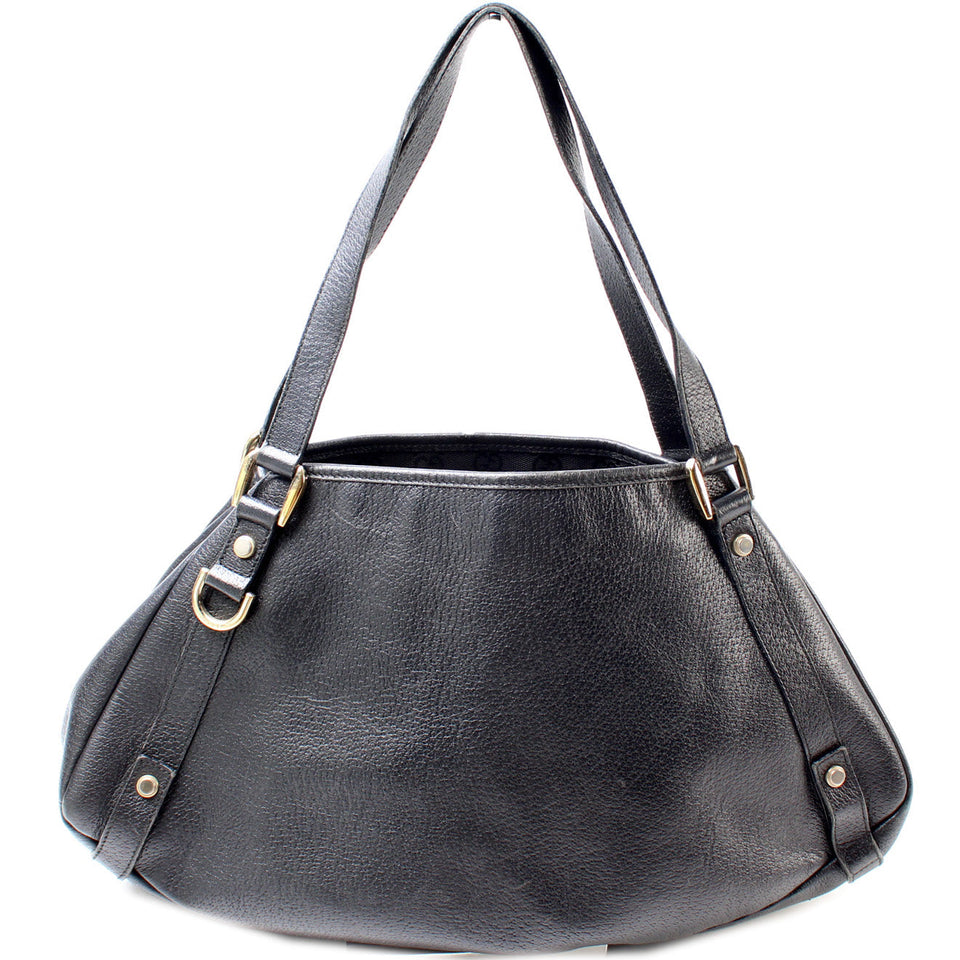 Gucci 130736 Abbey Leather Tote Medium Bag
