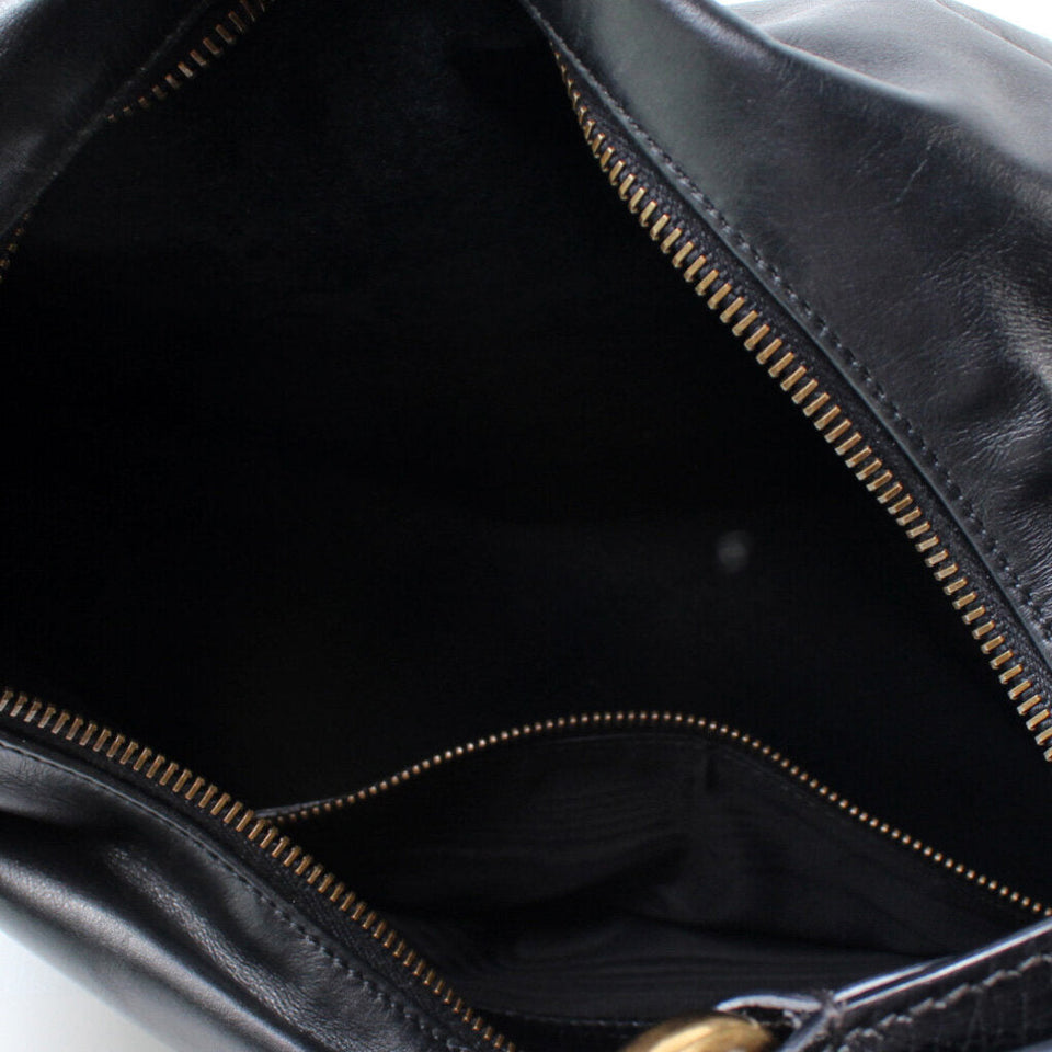 Gucci 115867 Horsebit Leather Hobo Bag