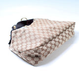 Gucci 115867 Horsebit GG Canvas Hobo Bag