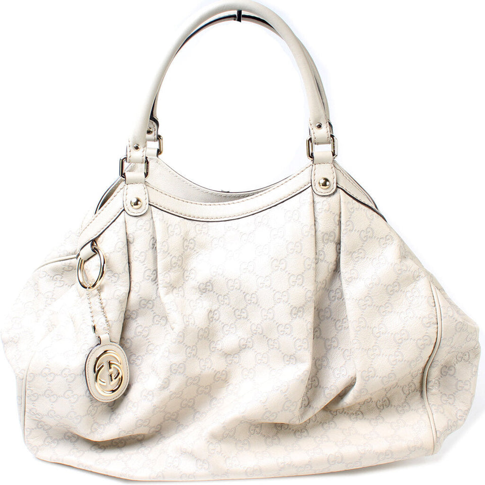 Gucci 211944 Sukey GG Leather Medium Bag