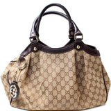 Gucci 211944 Sukey GG Canvas Medium Bag