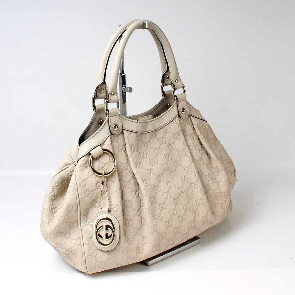 Gucci 211944 Sukey GG Leather Medium Bag