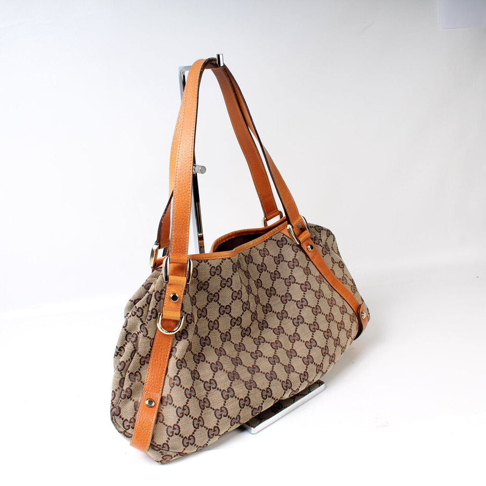 Gucci 130736 Abbey GG Canvas Medium Bag
