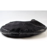 Gucci 179778 Horsebit Canvas Hobo Bag