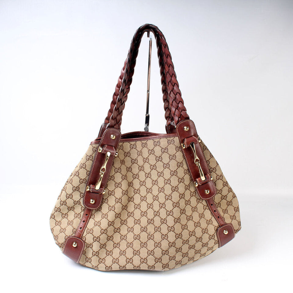 Gucci 137621 GG Horsebit Hobo Bag